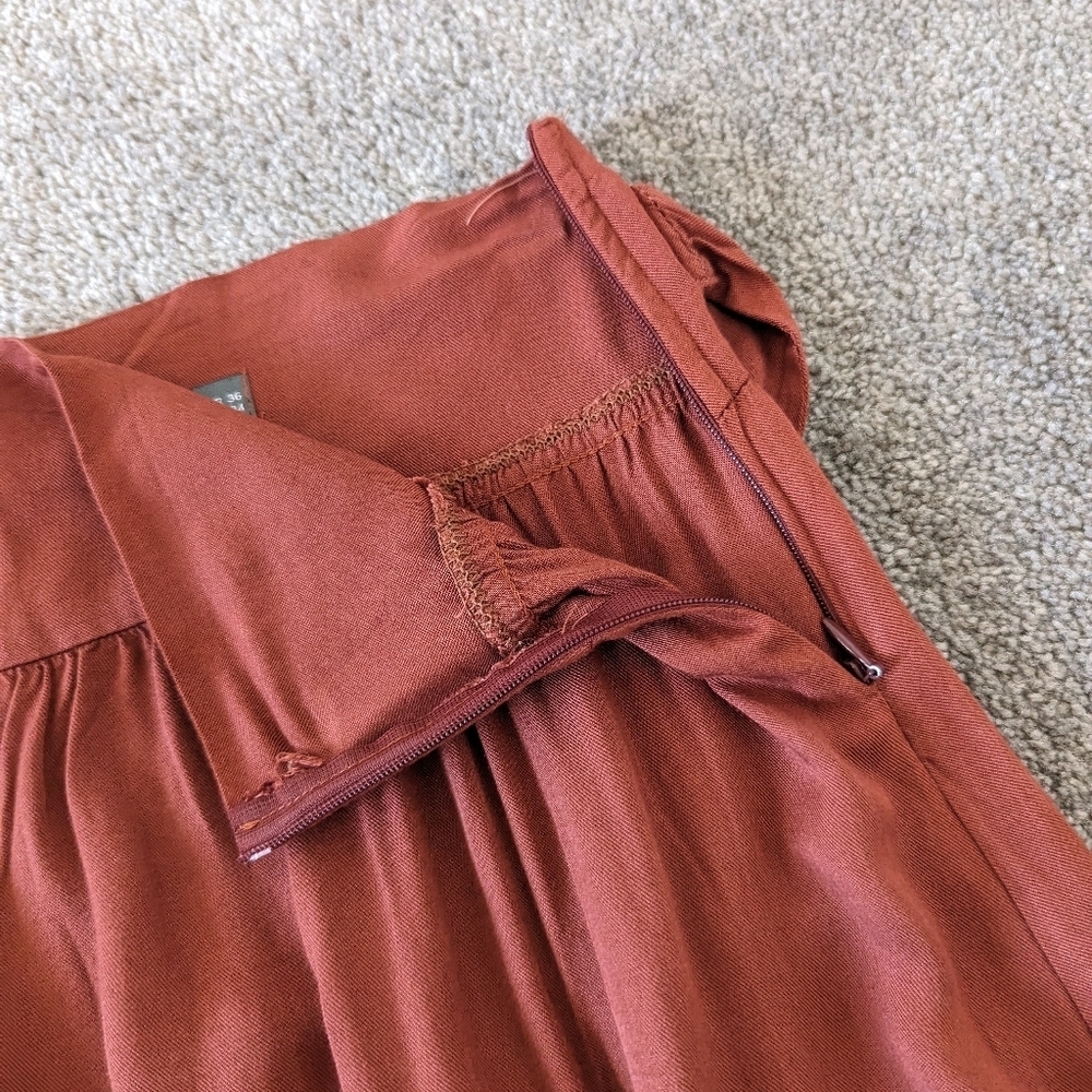 allDAY Fashion Tie Waist Maxi Skirt, Rust, EUR 36/UK 6 - Picture 6 of 10